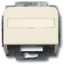 Плата центральная (корпус) с суппортом для коммуникационных разъёмов и цоколей DCS от 1850 EB до 1876 EB, серия Busch-Duro 2000 SI, цвет слоновая кость