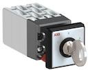 OC10 Cam switch, Ith=10A, Change-Over, 6-contacts, Snap-on door mounting, Black Key operated