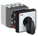 OC10 Cam switch, Ith=10A, Change-Over, 2-contacts, Snap-on door mounting, Black Basic handle
