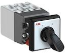 OC10 Cam switch, Ith=10A, Change-Over, 4-contacts, Snap-on door mounting, Black Basic handle