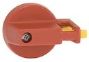 Padlockable handle. For max 2 padlocks with 6 mm bail diameter or for max 3 padlocks with 4 mm bail diameter