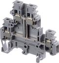 grey Screw Clamp Terminal Blocks M4/6.D1 with vertical interconnection and partition on lower deck