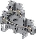 grey Screw Clamp Terminal Blocks M4/6.DE1.D equipped with two 1N 4007 diodes negative common (1000 V peak - 250 V service - 1 A)