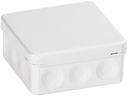 Коробка разветвительная квадратная 86х86 мм, IP 65, белая