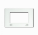 8136/25-500 Рамка декоративная для Busch-ComfortTouch, белое глянцевое стекло