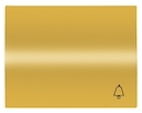 Клавиша для 1-клавишных выключателей/переключателей/кнопок с символом "ЗВОНОК", серия OLAS, цвет золото
