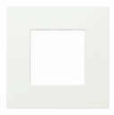 Рамка 1-постовая, 2-модульная, базовая, серия Zenit, цвет альпийский белый