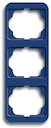 Рамка 3-постовая, вертикальная, серия alpha nea, цвет синий