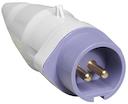 Plug for extra low voltage, 16A, IP44, 2-pole