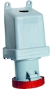 Surface socket-outlet, 4h, 63A, IP67, 3P+E