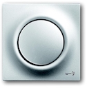 Клавиша для механизма 1-клавишного выключателя/переключателя/кнопки, с лампой подсветки и символом "КЛЮЧ", серия impuls, цвет серебристый металлик