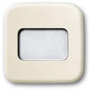 Клавиша для механизма 1-клавишного выключателя/переключателя/кнопки с подсвечивающимся полем для надписи, серия Busch-Duro 2000 SI, цвет слоновая кость