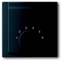 Плата центральная (накладка) для механизма терморегулятора (термостата) 1094 U, 1097 U, серия impuls, цвет чёрный бархат