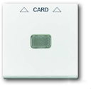 Накладка (центральная плата) для механизма карточного выключателя 2025 U, Basic 55, альпийский белый