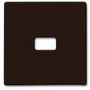 Клавиша для механизма 1-клавишного выключателя/переключателя/кнопки, с окном для линзы/символа, IP44, серия Allwetter 44, цвет коричневый