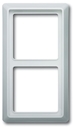 Рамка 2-постовая, серия Allwetter 44, цвет альпийский белый