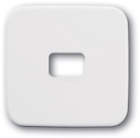 Клавиша для механизма 1-клавишного выключателя/переключателя/кнопки, с окном для символа, серия Reflex SI, цвет альпийский белый