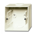 Коробка для открытого монтажа, 1-постовая, серия Basic 55, цвет chalet-white