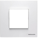 Рамка 1-постовая, 2-модульная, серия Zenit, цвет альпийский белый