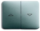 Клавиша для механизма выключателя жалюзи 2000/4 U и 2020/4 US, с маркировкой, серия alpha exclusive, цвет титан