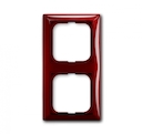 Рамка 2-постовая, серия Basic 55, цвет foyer-red