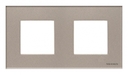 Рамка 2-постовая, 2-модульная, серия Zenit, стекло Брызги шампанского