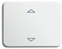 Клавиша для механизма электронного выключателя Busch-Jalousiecontrol 6411 U-101, 6411 U/S-101, 6418 U, реле 6402 U, серия alpha nea, цвет белый матовый
