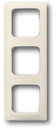 Рамка 3-постовая для кабель-каналов, Busch-Duro 2000 SI, слоновая кость