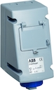 Socket-outlet prepared for MCB/RCD, 6h, 16A, IP67, 3P+N+E