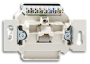 Механизм 1-постовой компьютерной/телефонной розетки UAE, 8 полюсов, RJ45, категория 5е, неэкранированная, до 100 МГц