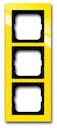 Рамка 3-постовая, серия axcent, цвет жёлтый