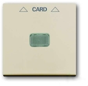 Накладка (центральная плата) для механизма карточного выключателя 2025 U, Basic 55, слоновая кость