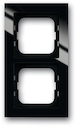 Рамка 2-постовая, для монтажа заподлицо, серия axcent, цвет черный