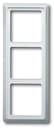 Рамка 3-постовая, серия Allwetter 44, цвет альпийский белый