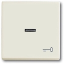 Клавиша для механизма 1-клавишного выключателя/переключателя/кнопки, с прозрачной линзой и символом КЛЮЧ, серия solo/future, цвет chalet-white