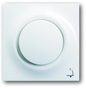 Клавиша для механизма 1-клавишного выключателя/переключателя/кнопки, с лампой подсветки и символом "ЗВОНОК", серия impuls, цвет альпийский белый