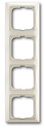 Рамка 4-постовая, серия Basic 55, цвет chalet-white