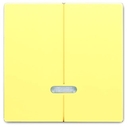 Клавиша для 2-канального светорегулятора 6565 U, серия solo/future, цвет sahara/жёлтый