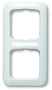 Рамка 2-постовая, вертикальная, с полем для надписи, серия Reflex SI, цвет альпийский белый