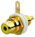 Разъём RCA/CINCH (колокольчик/тюльпан), диапазон от 20 Гц до 20 кГц, цвет жёлтый