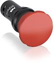 Red Compact Mushroom Pushbutton