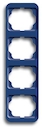 Рамка 4-постовая, вертикальная, серия alpha nea, цвет синий