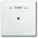 Плата центральная (накладка) для механизма карточного выключателя 2025 U, серия impuls, цвет белый бархат
