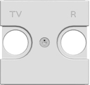 Накладка для TV-R розетки, 2-модульная, серия Zenit, цвет альпийский белый