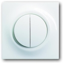 Клавиша для механизма 2-клавишных выключателей/переключателей/кнопок, серия impuls, цвет альпийский белый