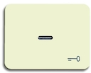 Клавиша для механизма 1-клавишного выключателя/переключателя/кнопки, с прозрачной линзой и символом "КЛЮЧ", серия alpha nea, цвет слоновая кость