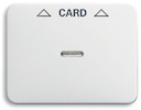 Плата центральная (накладка) для механизма карточного выключателя 2025 U, серия alpha nea, цвет белый матовый