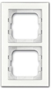 Рамка 2-постовая, серия axcent, цвет белое стекло