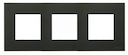 Рамка 3-постовая, серия Zenit, цвет антрацит