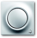 Клавиша для механизма 1-клавишного выключателя/переключателя/кнопки, с лампой подсветки и символом "ЗВОНОК", серия impuls, цвет серебристый металлик